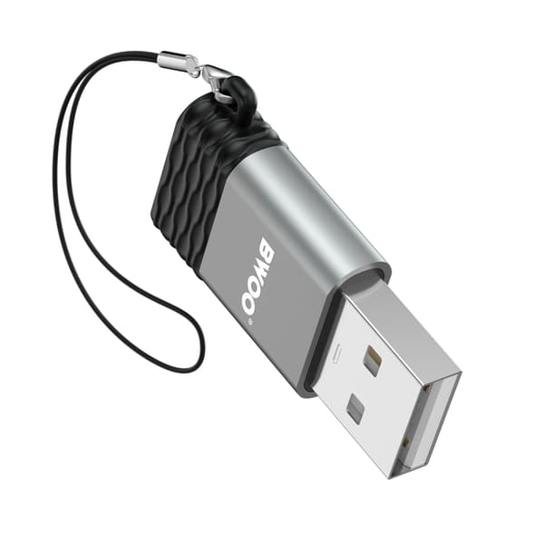 BWOO Adapter USB-C - USB Grå OTG BZ-38
