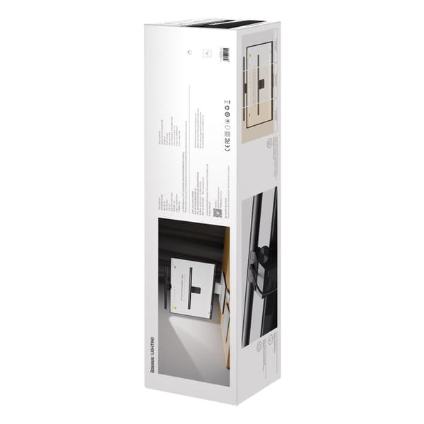Baseus i-wok Series USB Asymmetric Light Source Screen Hanging Light (Youth) svart svart