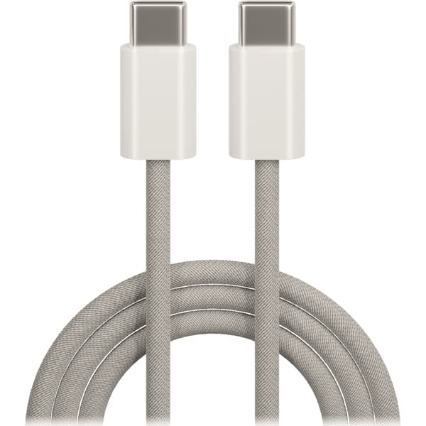 Maxlife MXUC-06 kabel USB-C - USB-C 1,0 m 20W grå nylon