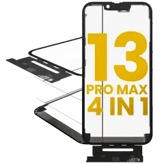 4 i 1 Kort Flex (Digitizer Touch Med Glas + OCA + Ram Förinstallerad) För iPhone 13 Pro Max (OCA Master)