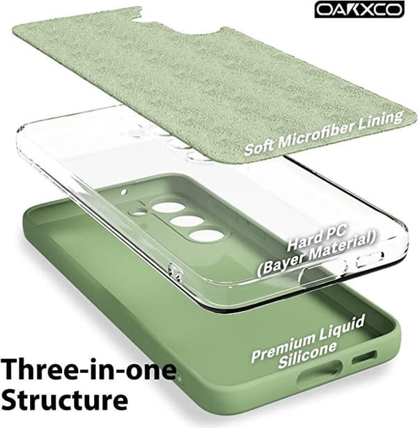 Silikonfodral för Samsung S23 mörkgrön