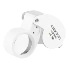 LED Light 6-Shaped Magnifier Illuminated Loupe (40X25mm)