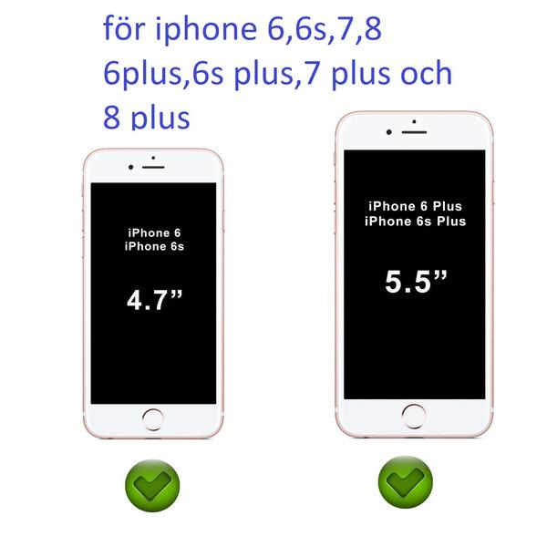 2 st häradt glas för  iphone 7/8 2.5D Transparent