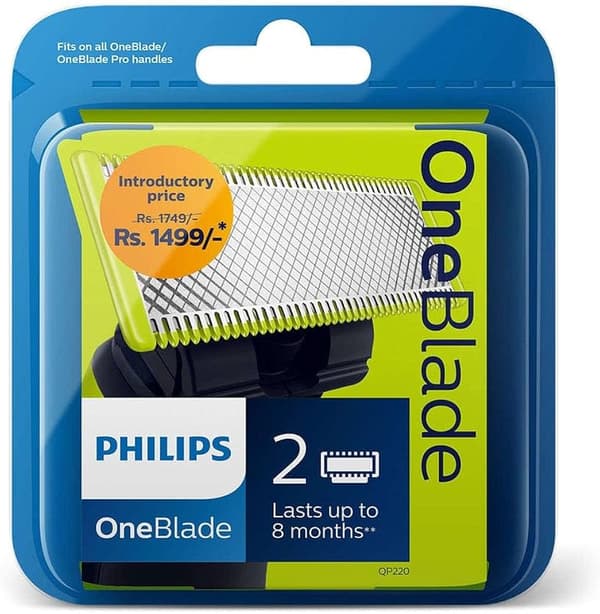 Philips OneBlade QP220 Reservelamel, 2 st.
