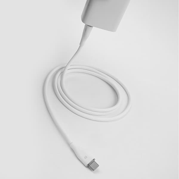 Forever kabel USB - USB-C 1,0 m 6A vit vit