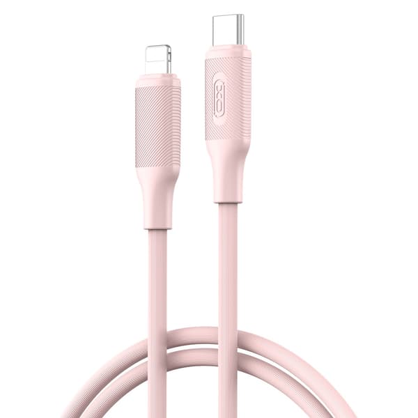 XO-kabel NB-Q265A PD USB-C - Lightning 1,0m 27W rosa rosa