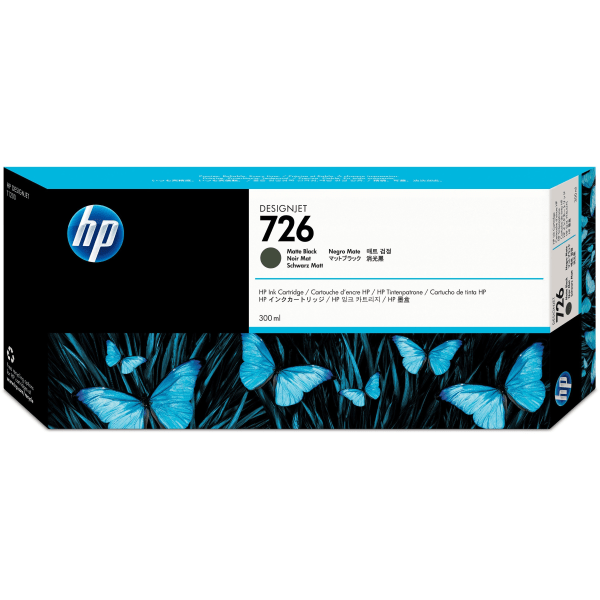 HP 726 Mat svart bläck CH575A