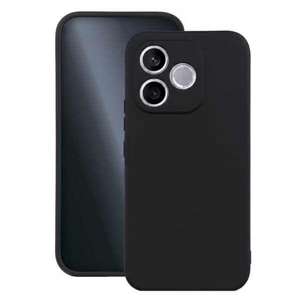 Silikonfodral till Honor 600 Lite svart
