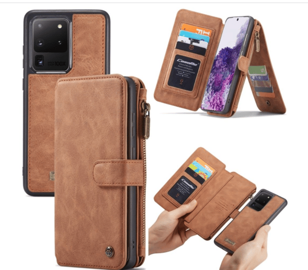 Caseme 0018 Läderfodral för iPhone 12 Mini Brun brun