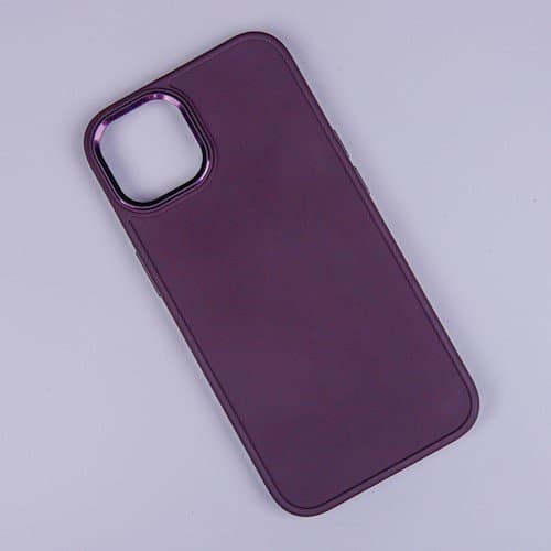 Satinfodral för iPhone 14 Pro 6,1" vinröd
