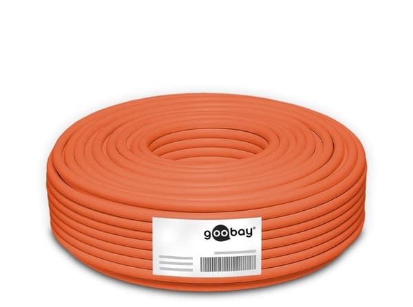 Goobay CAT 7A Duplex S/FTP LSZH 50m Orange Solid orange