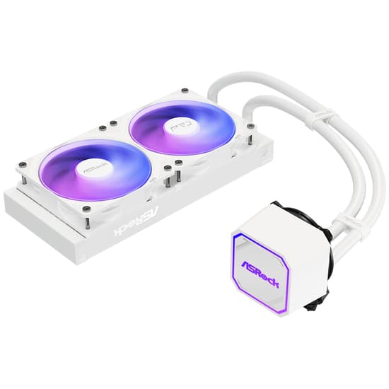 Asrock Pro 240 ARGB kölesystem 1-pack vit 120 mm