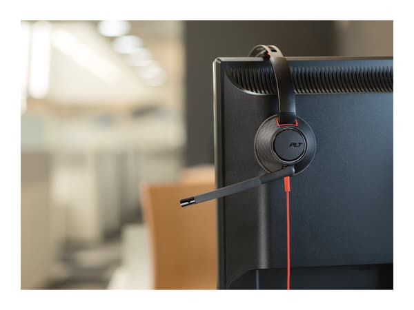 HP Poly Blackwire 5220 Kablet hörlurar svart svart