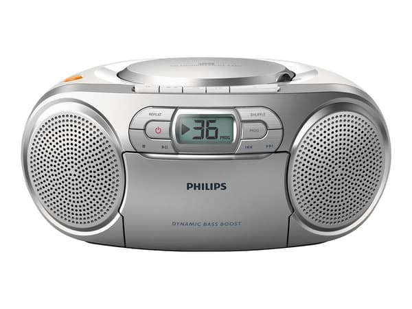 Philips AZ127 Boombox Silver