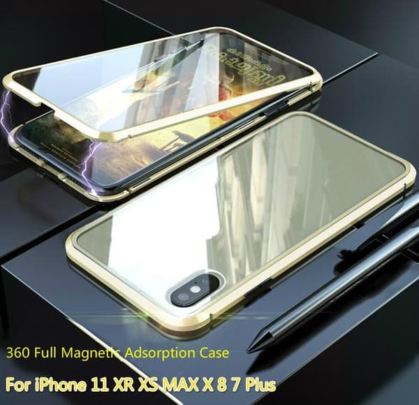 full magnetisk fodral för Iphone X blå LightBlue