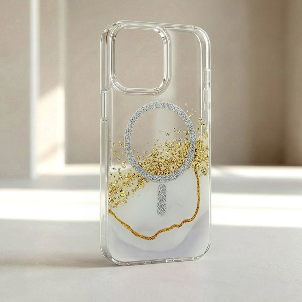 Epoxy Mag Case for iPhone 15 Pro 6.1\" White