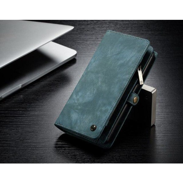 CaseMe (008)med dragkedja plånbok för iphone7/8+ blå Beige