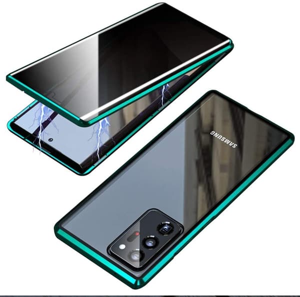 Sekretess magnetfodral för Samsung Galaxy S21 grön