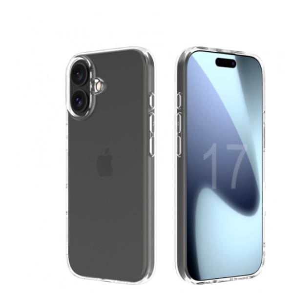 Slimmat silikonskal 1 mm – Transparent – iPhone 17