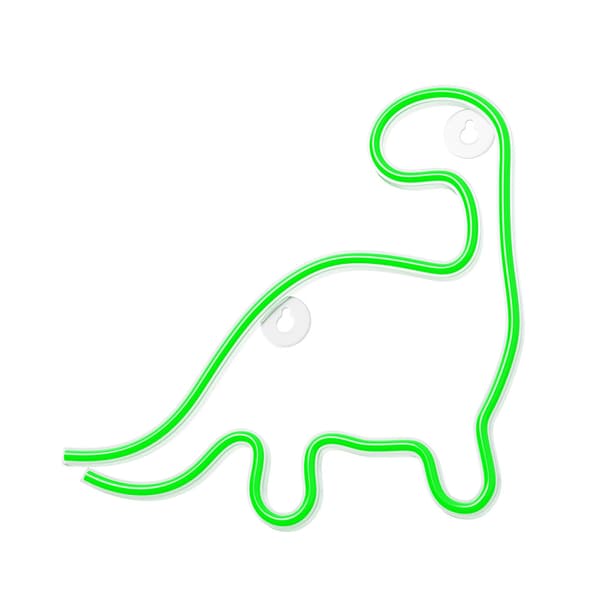 Neon LED-ljus DINOSAUR grön NNE01 Neolia