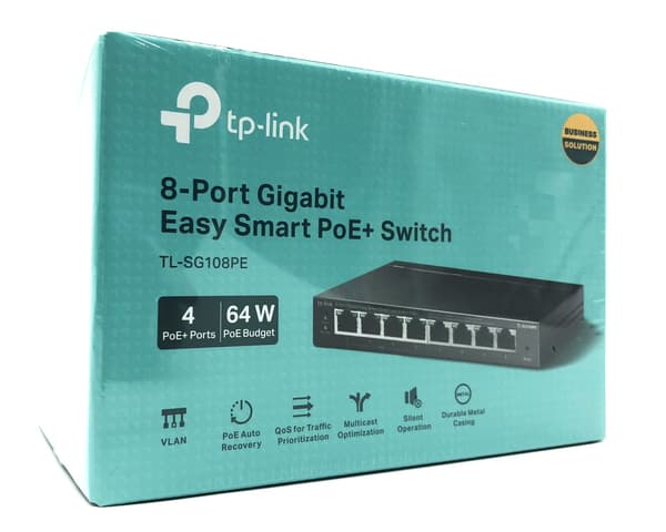 TP-Link Easy Smart TL-SG108PE Switch 8-portars Gigabit PoE