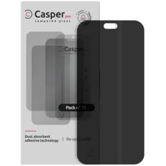 Casper Pro Tempered Glass Compatible For iPhone 18 Pro Max (10 Pack) (Privacy) röd