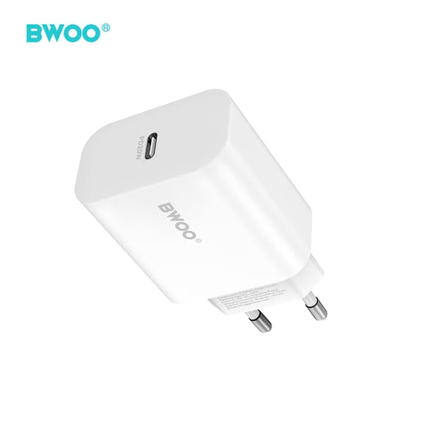 BWOO väggladdare CDA233 PD 20W 1x USB-C vit vit