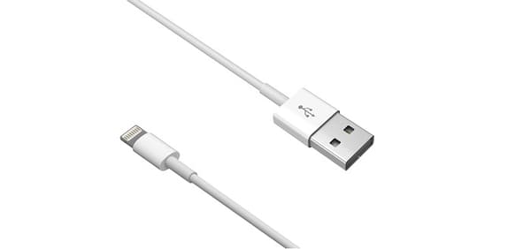 Devia-kabel Smart EC080 USB - Lightning 1,0 m 2,1A vit vit