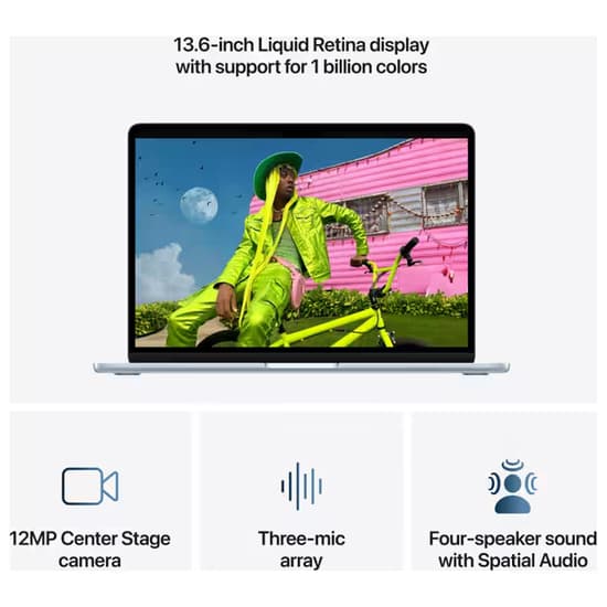 Apple MacBook Air 13.6 24GB 1TB Apple M5 10-core Himmelblå