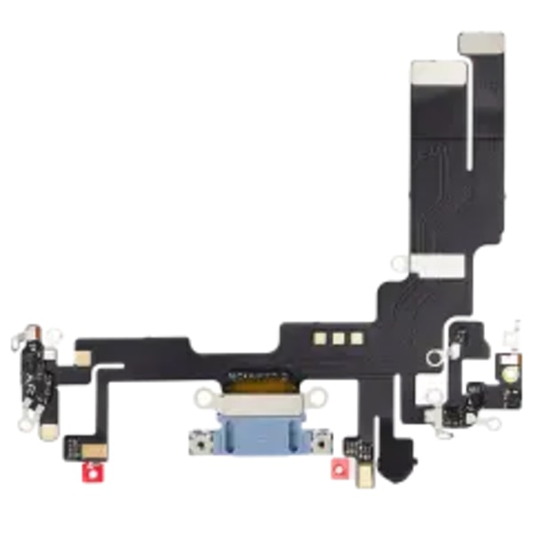 Laddningsport Flexkabel för iPhone 14 (Eftermarknad Plus) (Blå)