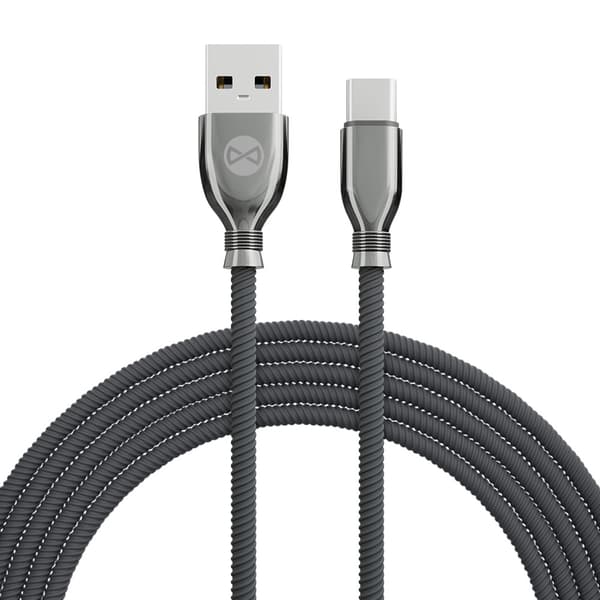 Forever Tornado-kabel USB - USB-C 1,0 m 3A svart