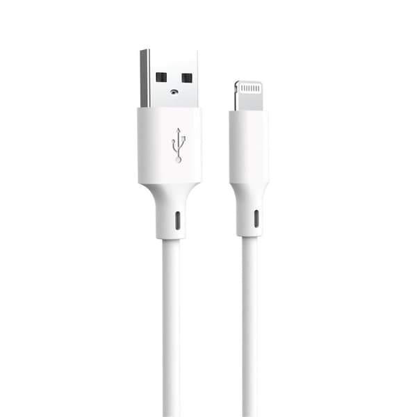 Forever recycling kabel USB-A - Lightning 1,5m 2,4A HDKR12-AL-00 vit vit