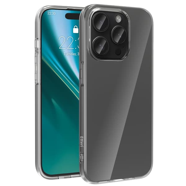Etteri transparent skal för iPhone 15 Pro transparent