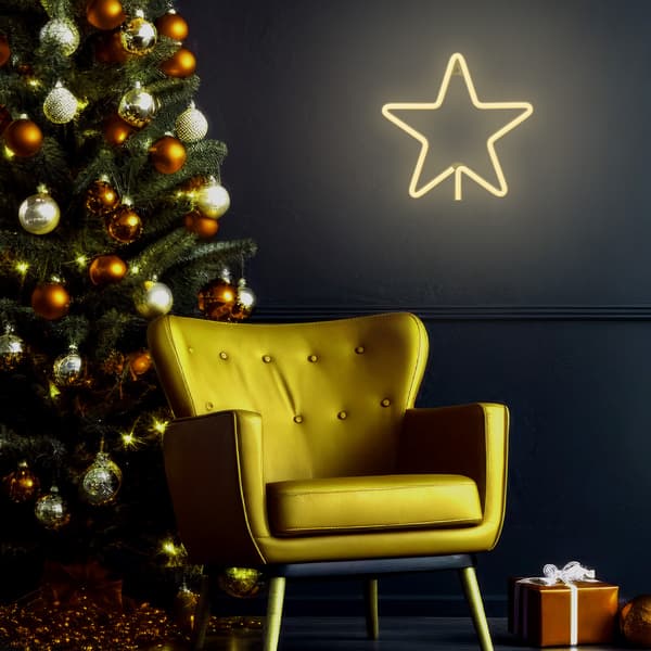 Neon LED JUL PENTASTAR varmvit FLNE22 Forever Light
