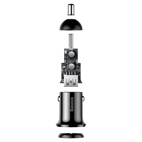 Baseus Billaddare, Mini portabel 3.1A Dual USB