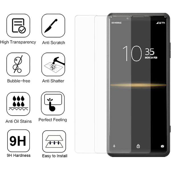 [2 st]skärmskydd för for Sony Xperia 5 II