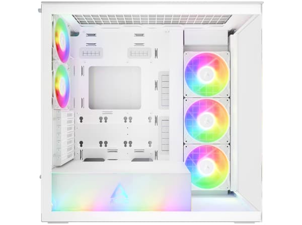 Arctic Xtender Case White Tårn Udvidet ATX Ingen strömförsörjning Glass vit vit