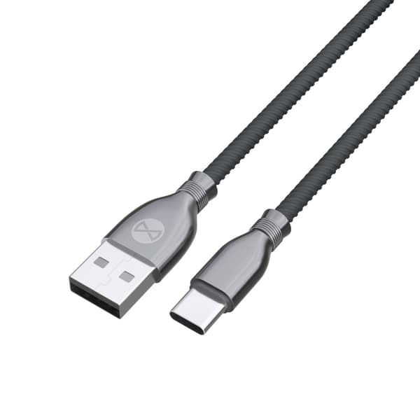 Forever Tornado-kabel USB - USB-C 1,0 m 3A svart svart