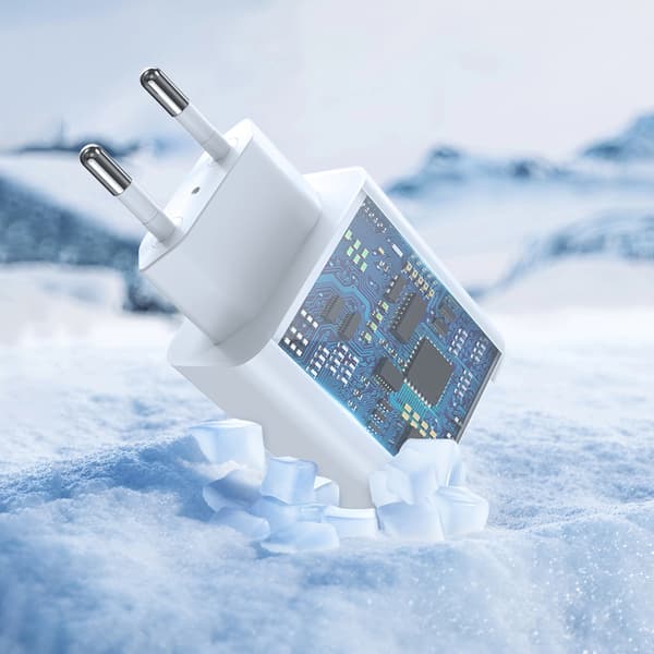 Devia väggladdare Rocket PD 45W 1x USB-C vit vit