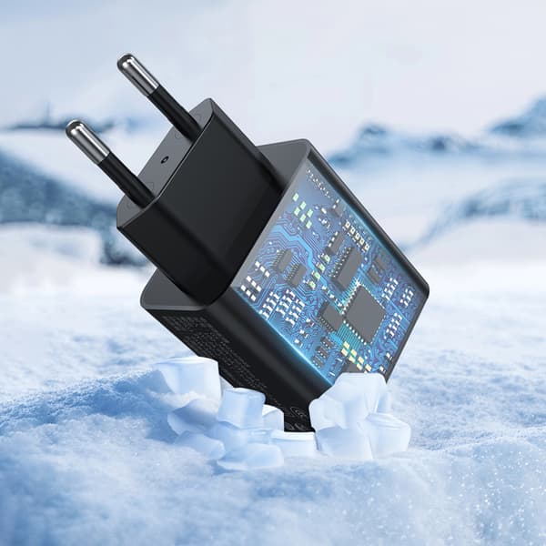 Devia väggladdare Rocket PD 45W 1x USB-C svart svart