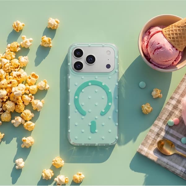 Bubble Dots Mag skal för iPhone 11 grön