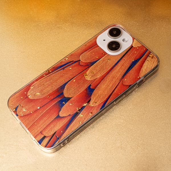 Guld Glam skal för iPhone 11 orange orange