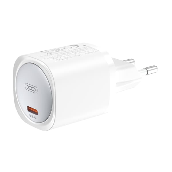 XO väggladdare CE20 PD 30W 1x USB-C vit + kabel USB-C - USB-C