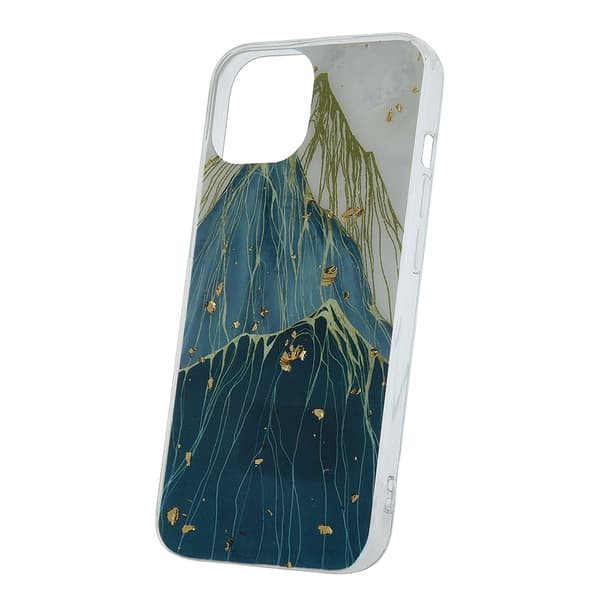 Gold Glam-fodral för iPhone 15 6,1\" berg