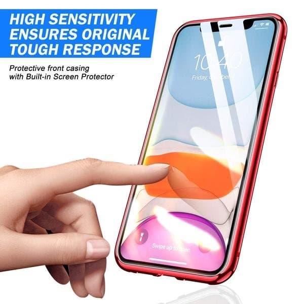Magnetfodral för din iPhone 11 med häradt glas