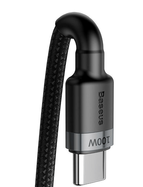 2 st 2m USB-C-usbc Baseus 100W snabbladdningsstöd