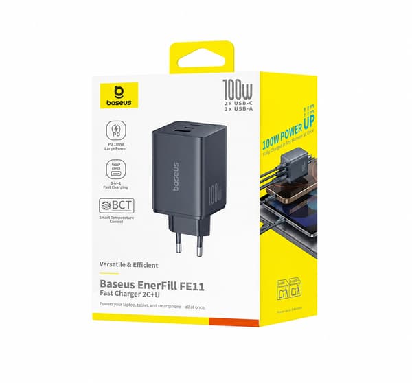 Baseus EnerFill FE11 snabbladdare 100W Cosmic Black