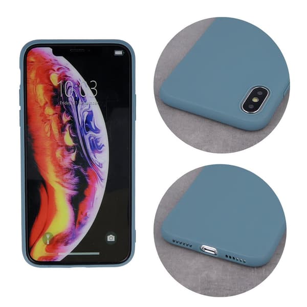 Matt TPU-fodral för iPhone 11 gråblå