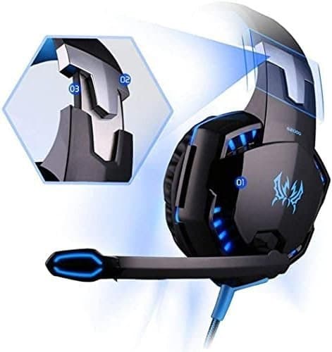G2000 Stereo Gaming Headset för PS4 PC Xbox One, PS5 blå