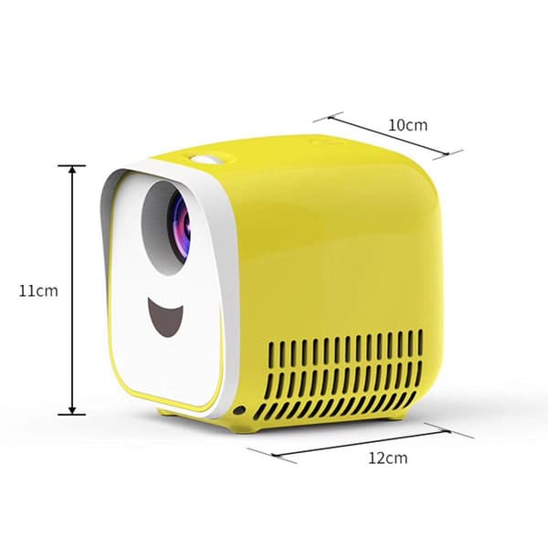 Mini LED projektor 1000 Lumen Yellow
